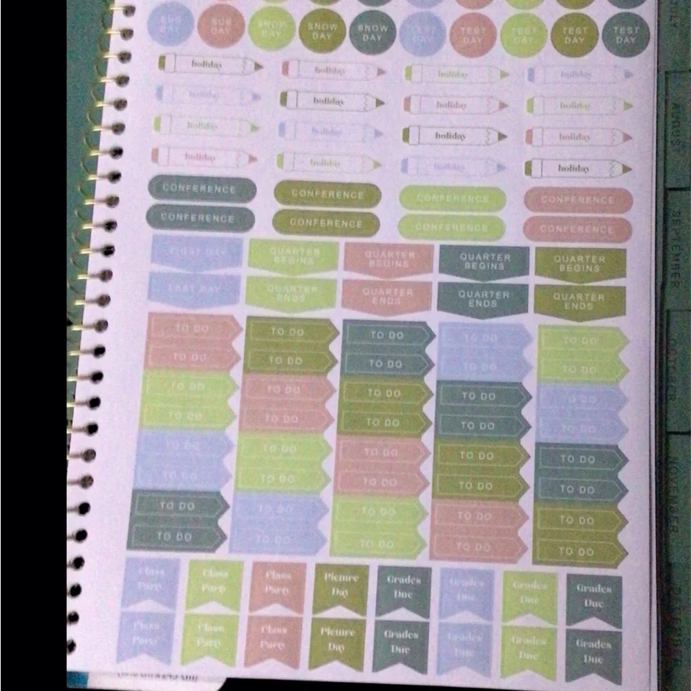 Pen + Gear Blue Teacher Planner 2025-2026